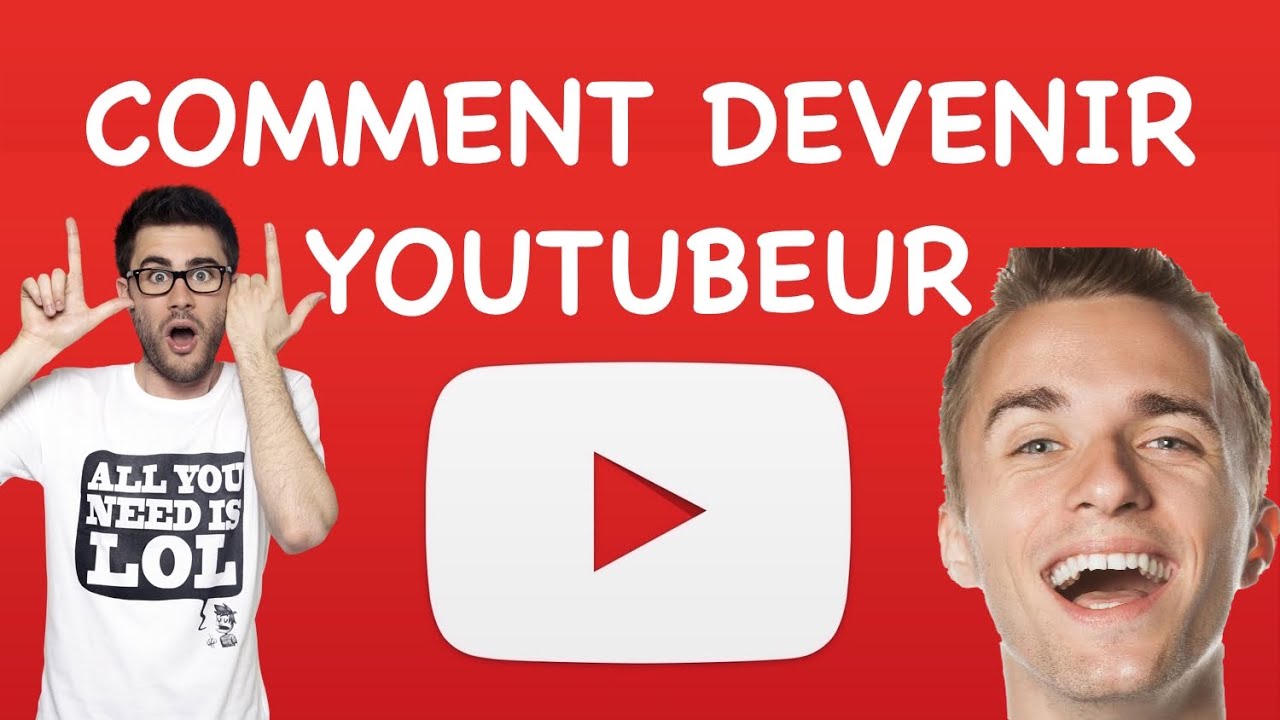 deux personnes souriantes avec le logo de Youtube