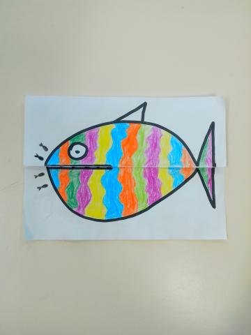 dessin de poisson ; coloriage