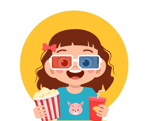 enfant, cinéma, gouter