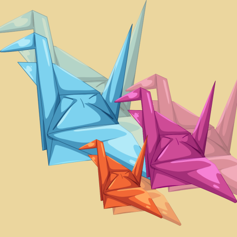 Origamis grues