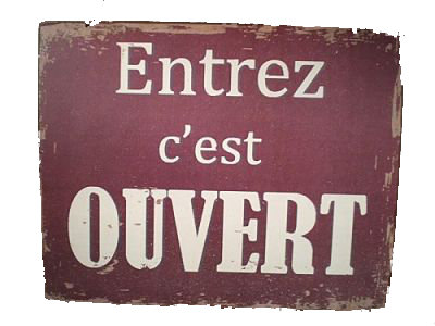 entrez, c'est ouvert