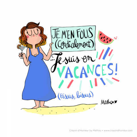 illustration vacances, mathou